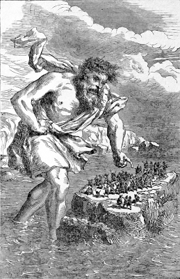 Giant Suttung and the dwarfs Norse