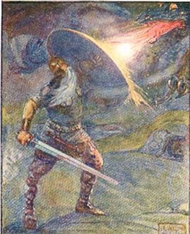 Beowulf and the Dragon